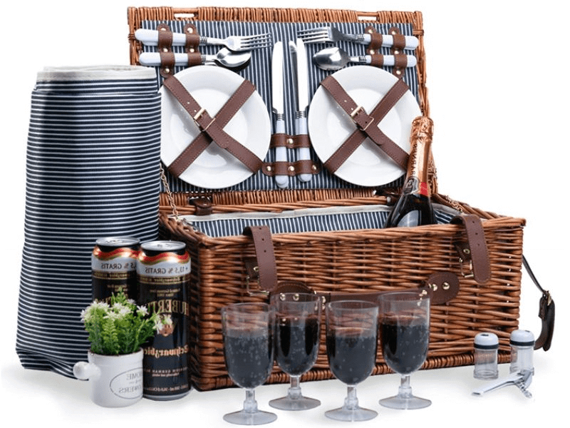 Maßgefertigte Weidenkorb-Picknickkorb-Fabrik